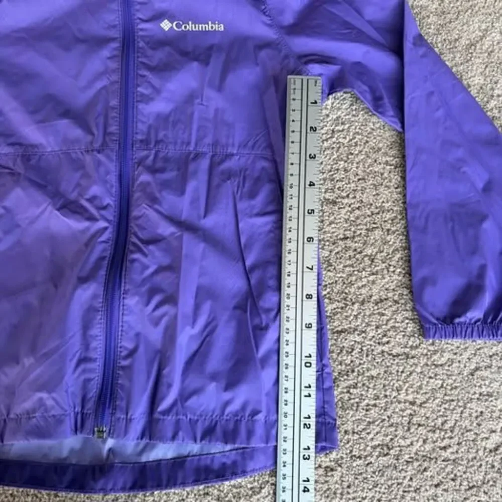 Kids Columbia Rain Jacket Size Small (7/8) PURPLE
